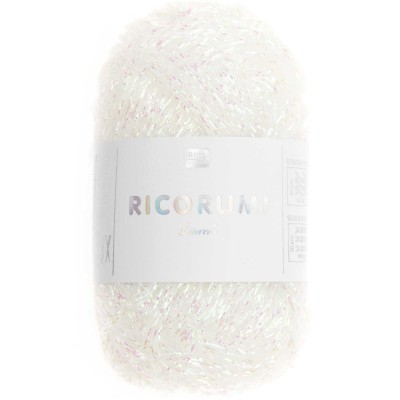 Fil Ricorumi réf.003 Lamé Blanc Irisé
