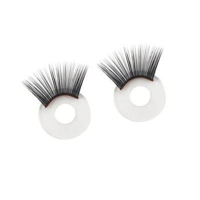 Paire de cils noirs 12 mm